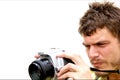 Young Photographer with camera Royalty Free Stock Photo