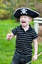 Young pirate crying Royalty Free Stock Photo