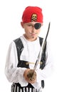 Young pirate ready for fight