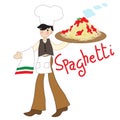 Italian pizza maker with great pizza