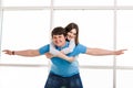 Young playful couple Royalty Free Stock Photo