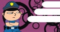 Young policeman kid cartoon background 8