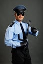 Young policeman in uniform Royalty Free Stock Photo