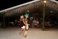 Young Polynesian Pacific Island Tahitian Man Dancer