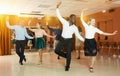 People dancing tap dance Royalty Free Stock Photo