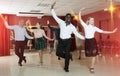 People dancing tap dance Royalty Free Stock Photo