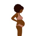 young pregnant african american girl