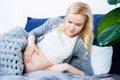 Young pregnant woman. Expectation of baby concept Royalty Free Stock Photo