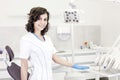 Young professional woman dentist in the dental office Royalty Free Stock Photo