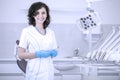 Young professional woman dentist in the dental office Royalty Free Stock Photo