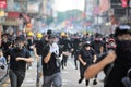 Young protesters, Protest hong kong 2019, police running against protester