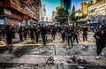 Young protesters, Protest hong kong 2019, police running against protester