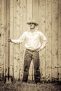 Young Proud Farmer standing up