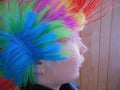 Young Punk Rocker Chick With Rainbow Mohawk