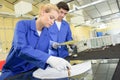 Young qualified people forced to work at factory