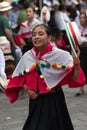 Young quechua woman in traditional dress