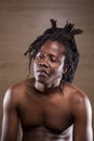 young rastafarian man portrait