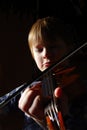 Young red-haired violinist