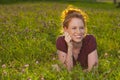 Young red haired woman Royalty Free Stock Photo