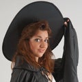 Young redheaded witch Royalty Free Stock Photo