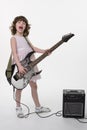 Young rocker gets crazy Royalty Free Stock Photo