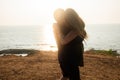 Young romantic couple having fun outdoors Royalty Free Stock Photo