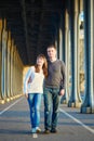 Young romantic couple in Paris Royalty Free Stock Photo