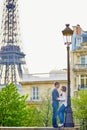 Young romantic couple in Paris Royalty Free Stock Photo