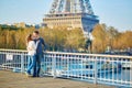 Young romantic couple in Paris Royalty Free Stock Photo