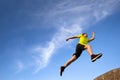 Young runner running