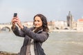 Russian Woman with Mobile Phone