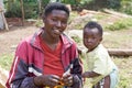 Young rwandan mother with child Royalty Free Stock Photo