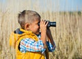 Young safari boy. Royalty Free Stock Photo