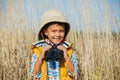 Young safari boy. Royalty Free Stock Photo