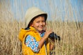 Young safari boy. Royalty Free Stock Photo