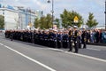 Young sailors on 1 September in Saint-Petersburg