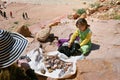 Young seller in Petra, Jordan Royalty Free Stock Photo