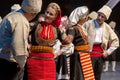 Young Serbian dancers in traditional costume