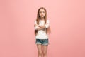 Young serious thoughtful sad teen girl Royalty Free Stock Photo