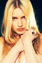 Young blondie woman. Royalty Free Stock Photo