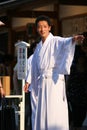 A young shinto priest at Yasaka Shrine in Kyoto