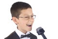 Young singer Royalty Free Stock Photo