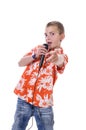 Young singer Royalty Free Stock Photo