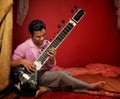 Young Sitar Musician Royalty Free Stock Photo