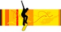 Young skater vector Royalty Free Stock Photo