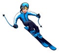 Young skier Royalty Free Stock Photo