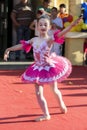 Enchanting Performance: Young Kid Ballerina Shining on the Public Stage for World Dance Day