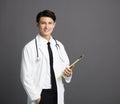 Smiling asian Doctor with stethoscope Royalty Free Stock Photo