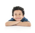 Young Smiling Boy Isolated on White Background Royalty Free Stock Photo