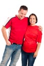 Young smiling pregnant couple Royalty Free Stock Photo